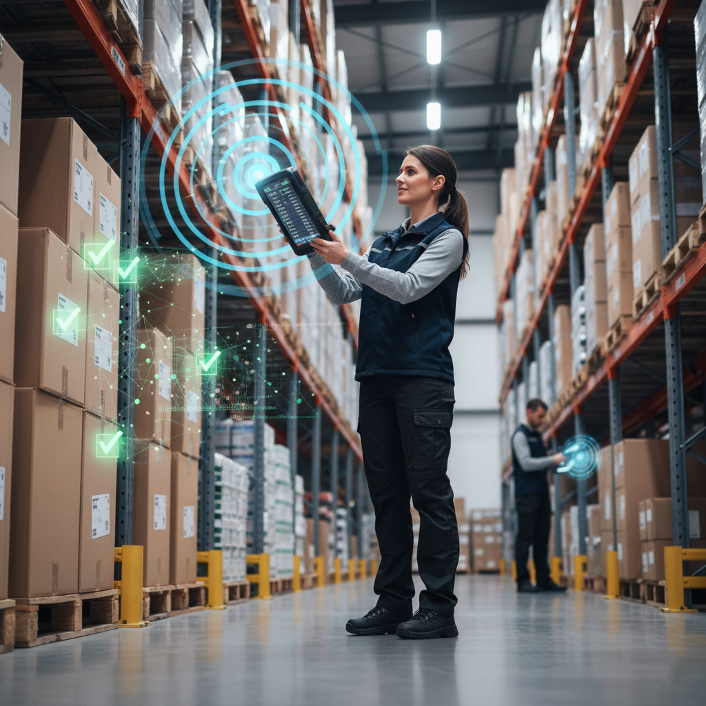 An [RFID reader](https://rainrfid.org/wp-content/uploads/2022/10/What_is_RAIN_RFID_-_Summer_2021-1.pdf)<sup id=