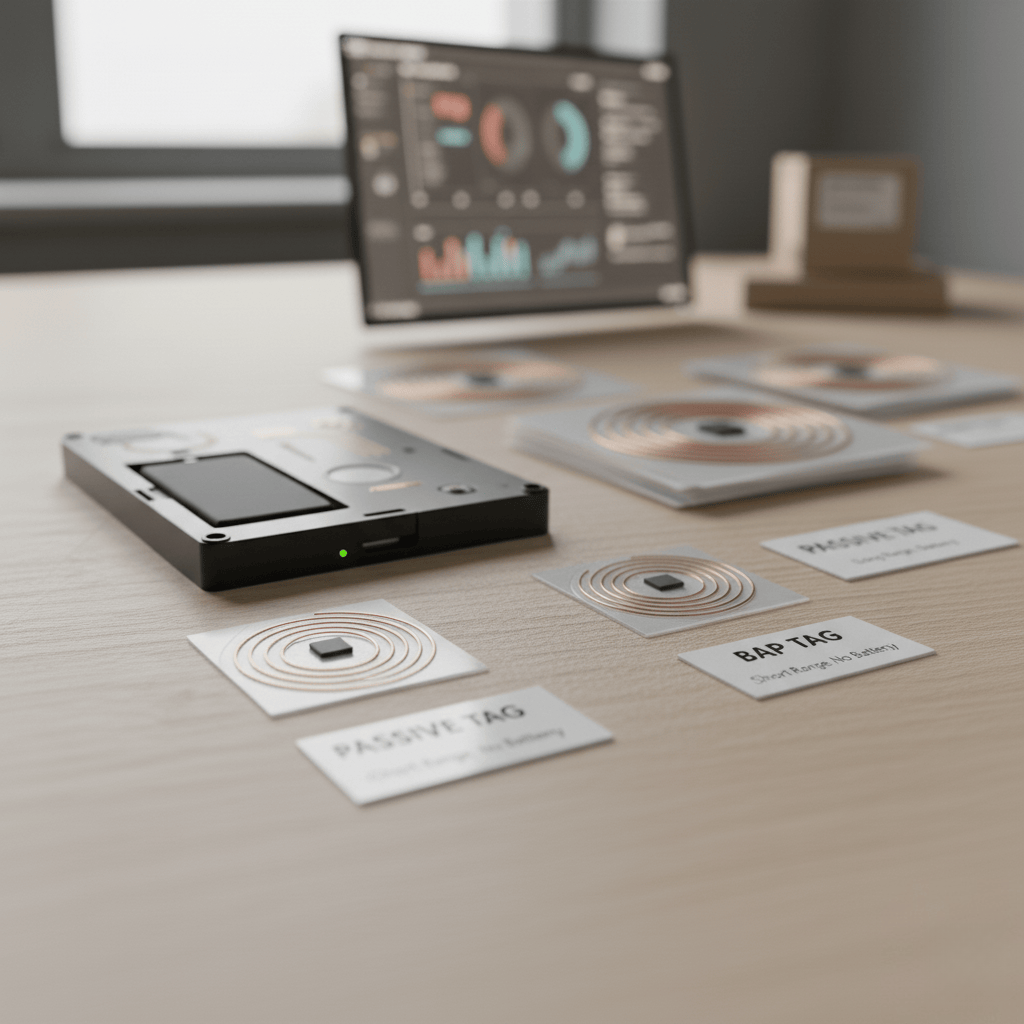 Different types of [RFID tags](https://rainrfid.org/faqs/)<sup id=