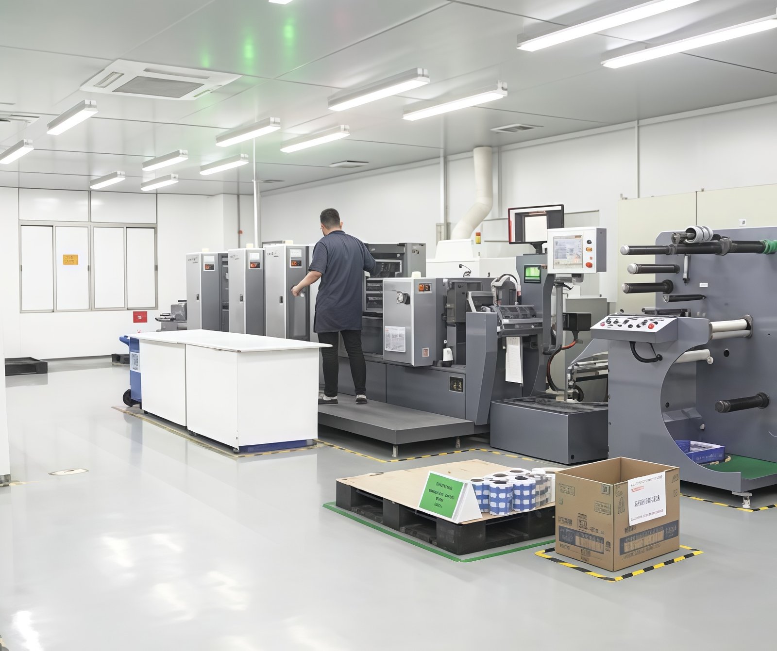 Modern factory interior