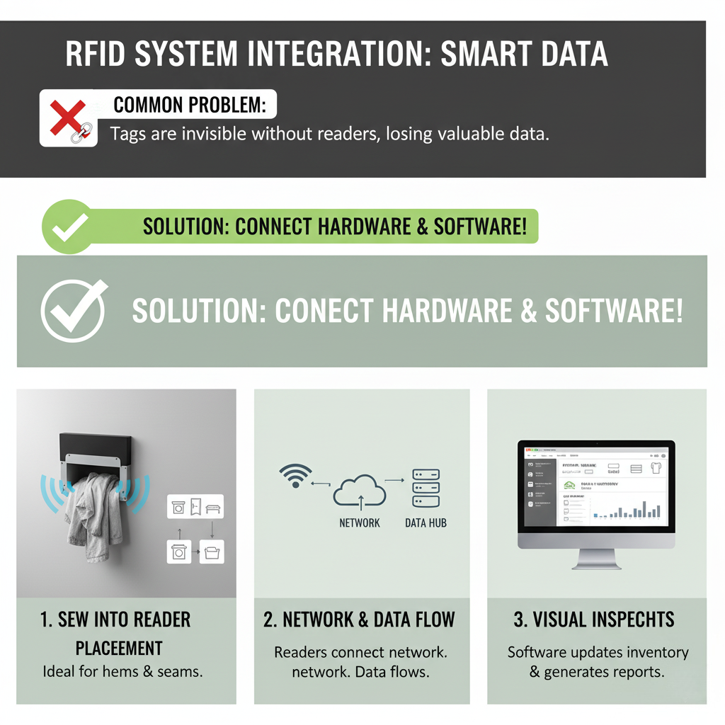An RFID portal reader scanning a cart of laundry