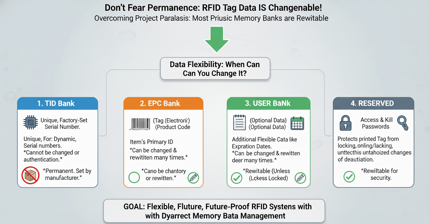 An icon showing a pencil editing data on a chip