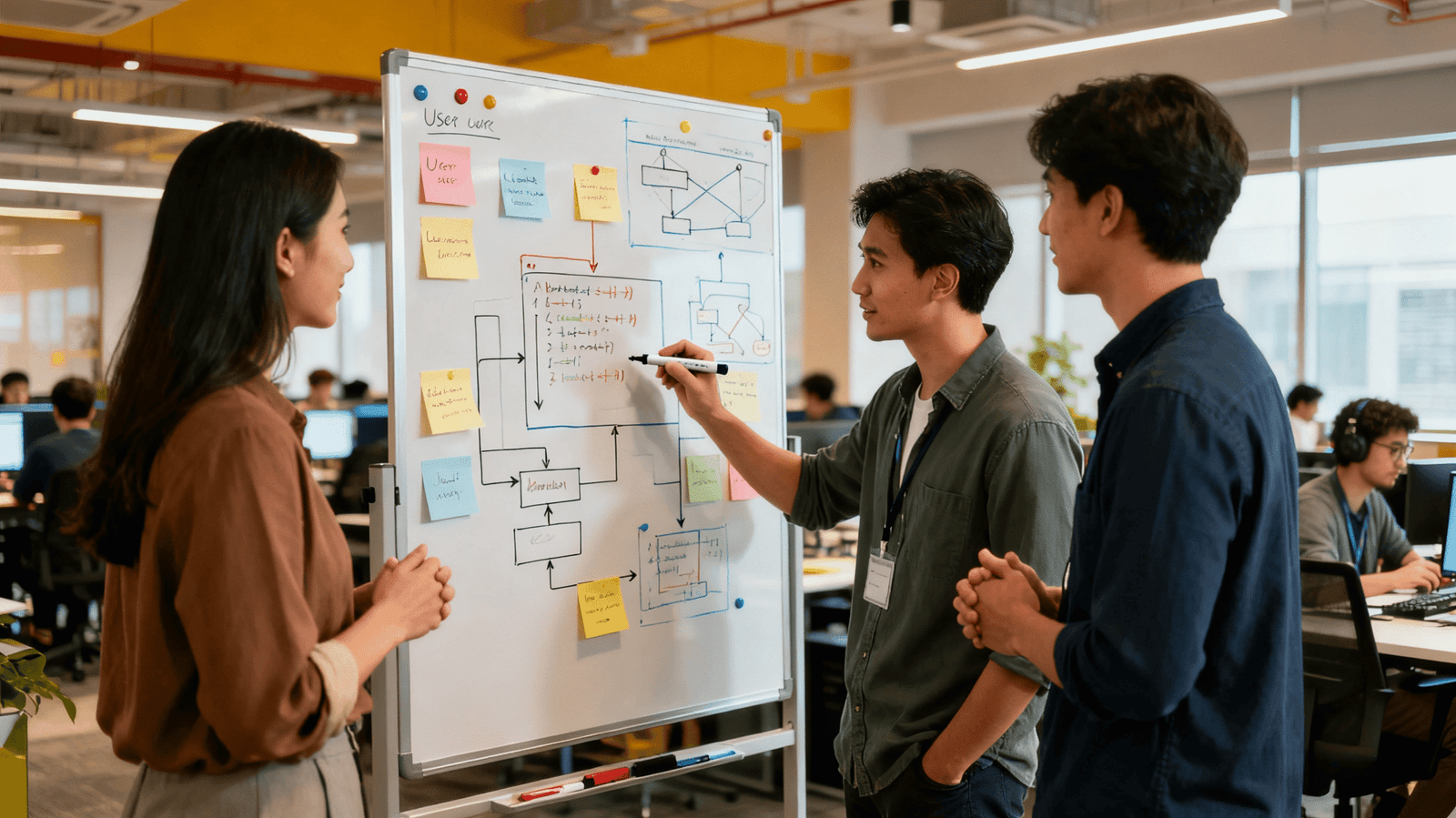 A checklist with items like "Project Scope," "Budget," and "In-house Skills"