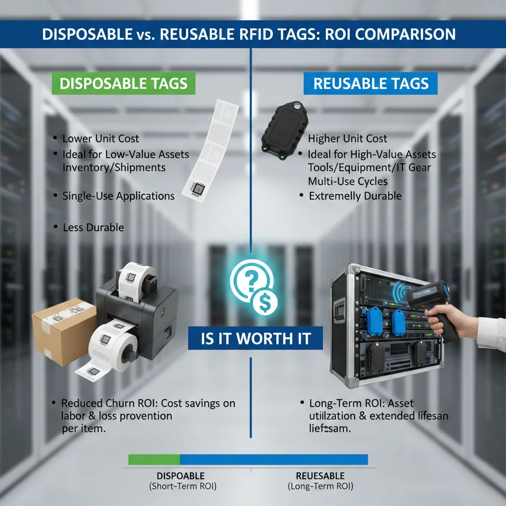 Is RFID Asset Management Worth It: How Do Disposable and Reusable Tags Compare for ROI?