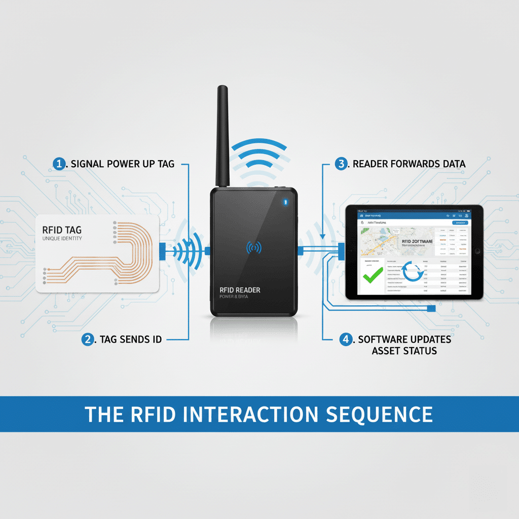 Flowchart of RFID data communication