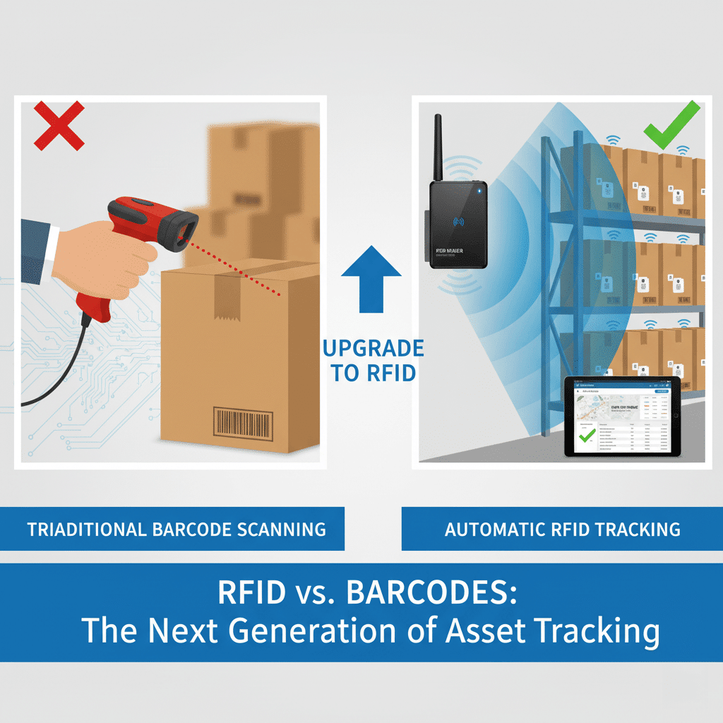 Comparison of RFID scanning vs barcode scanning