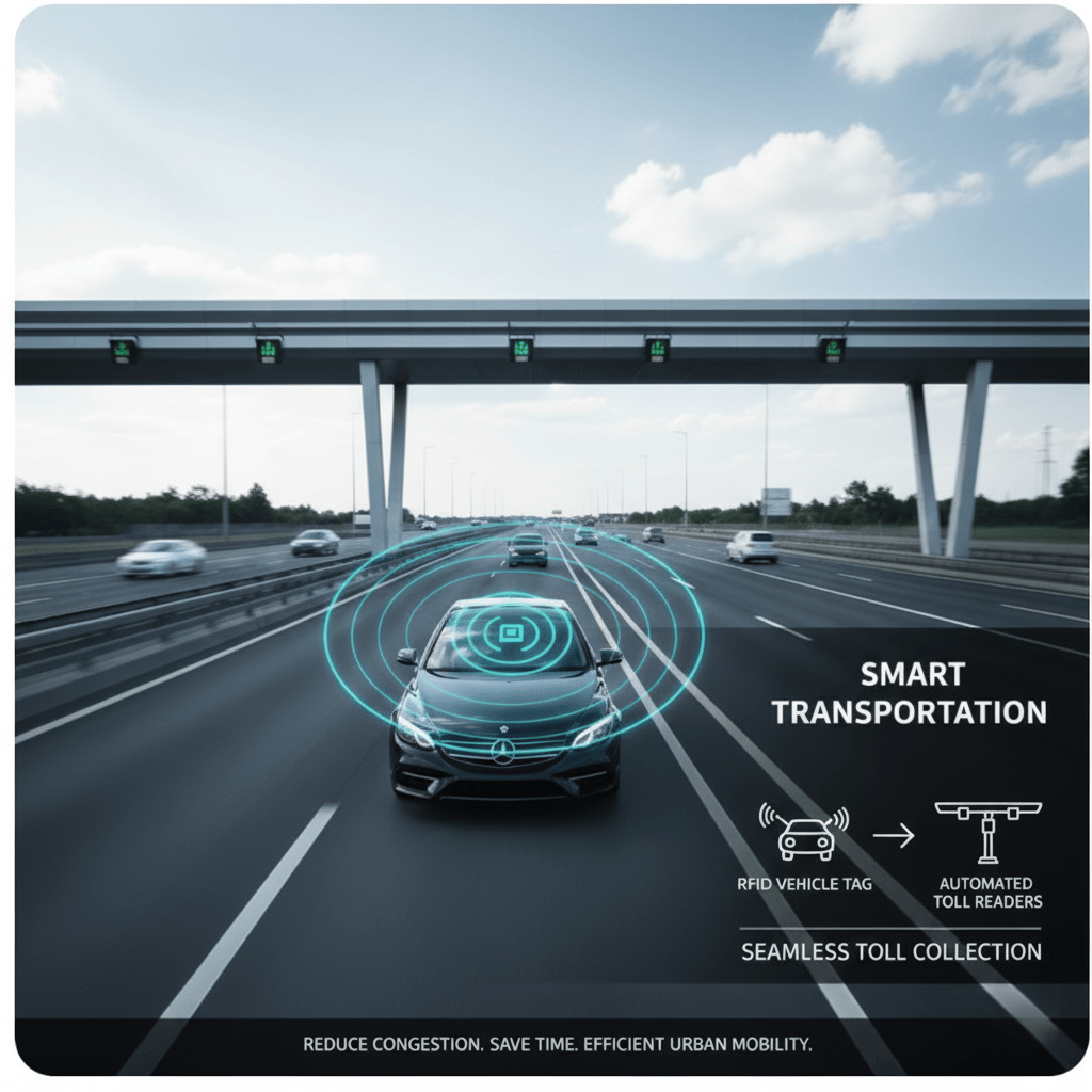 A passive RFID tag's antenna and chip