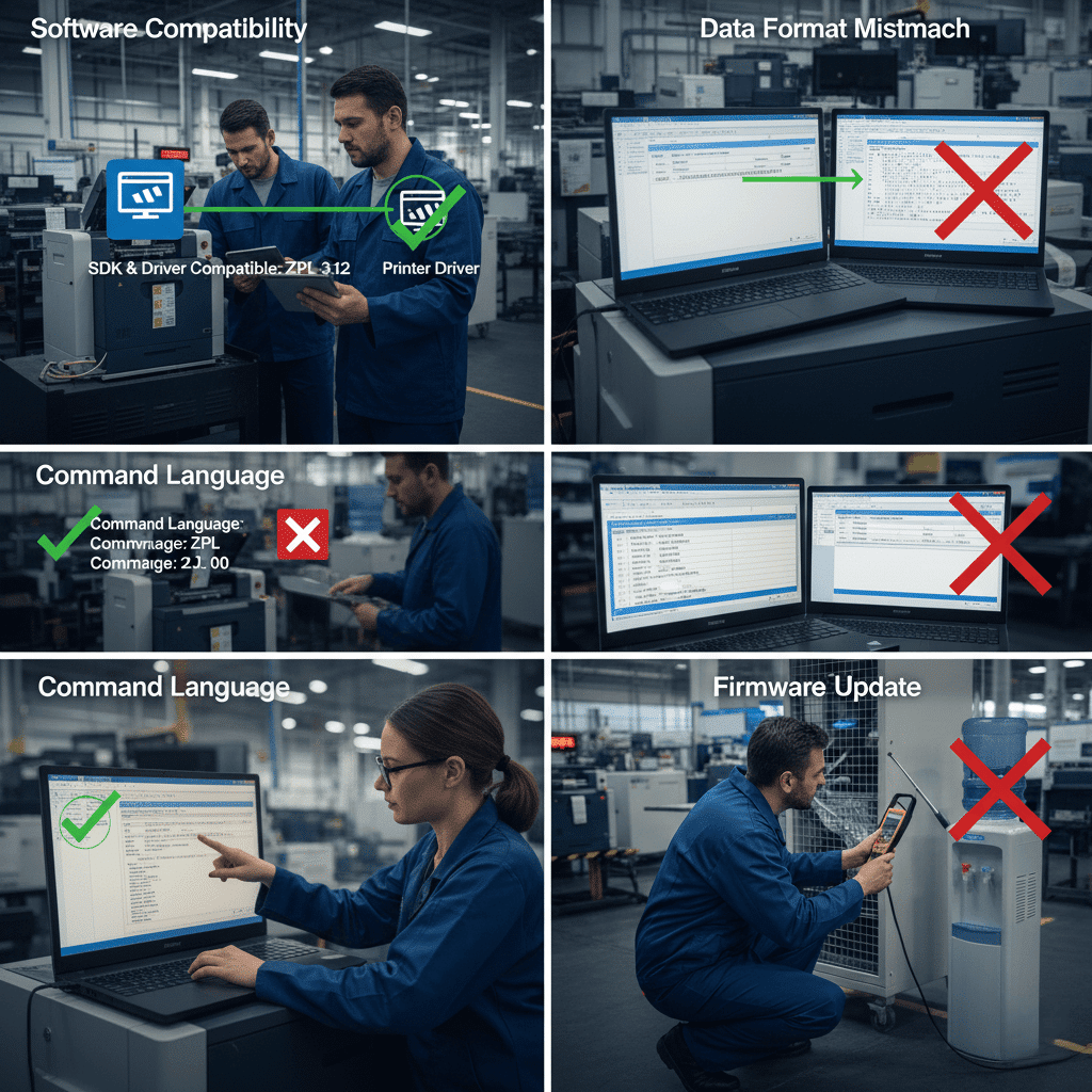 A computer screen showing driver installation and configuration settings