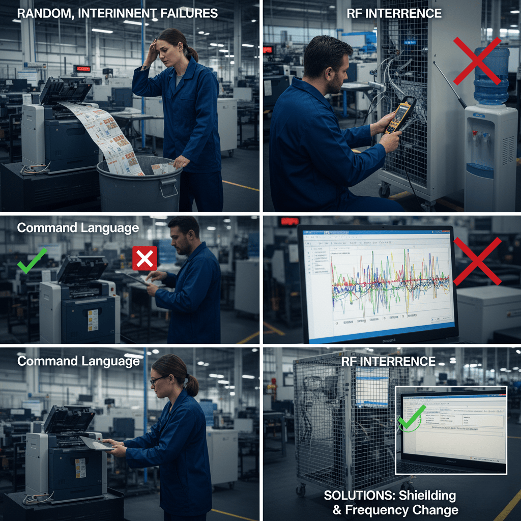 An industrial environment with metal shelves and machinery