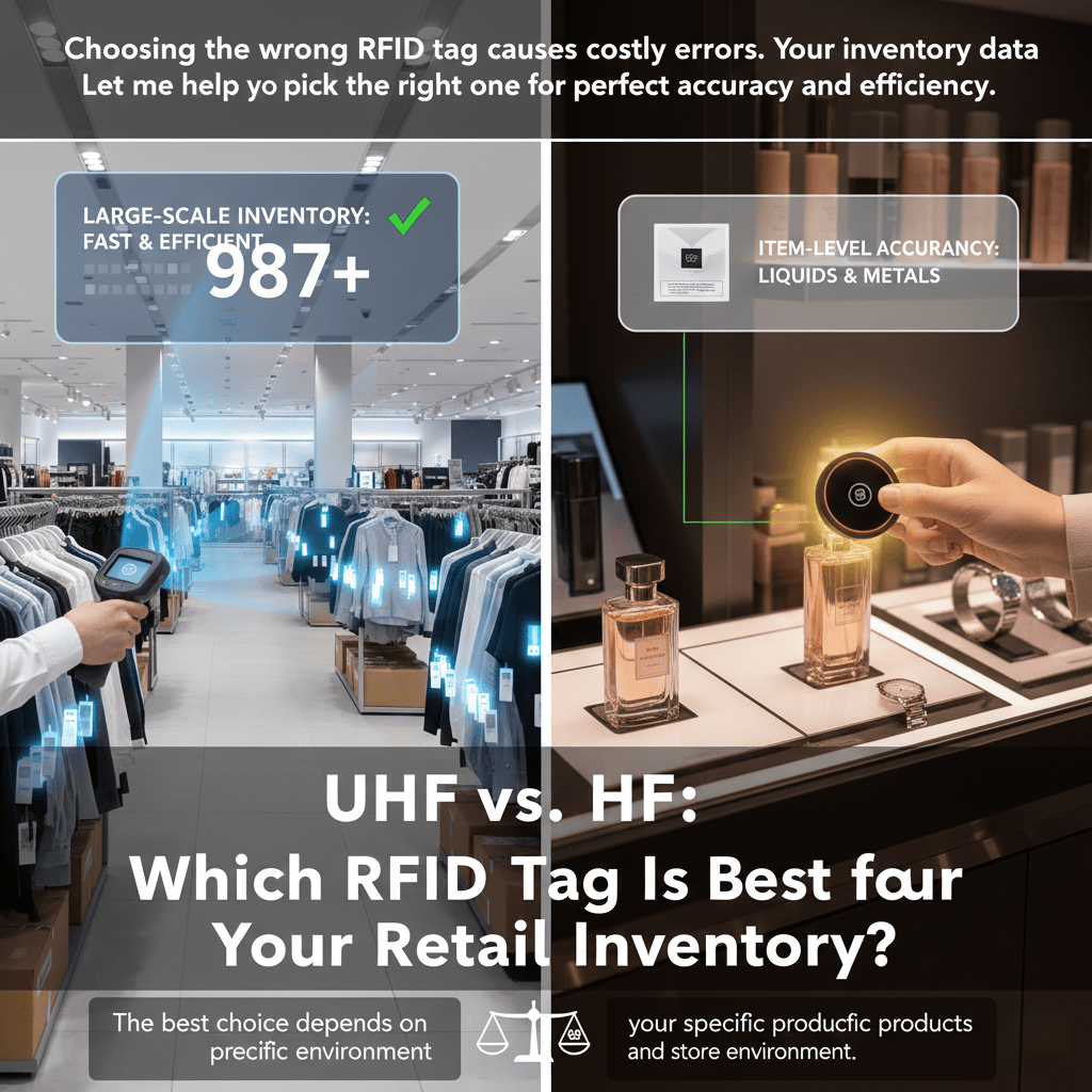 UHF vs HF RFID tags for retail inventory
