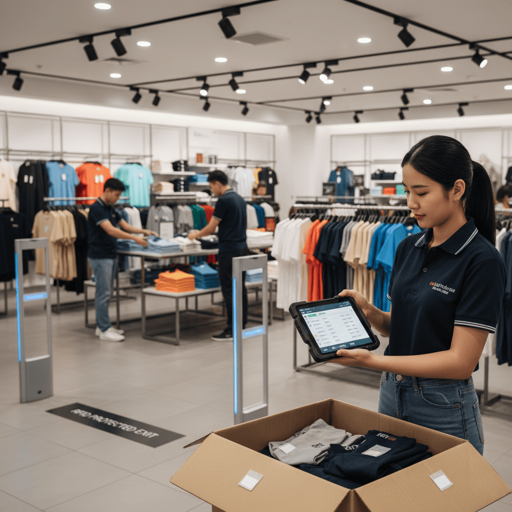 What is a real-life example of RFID?