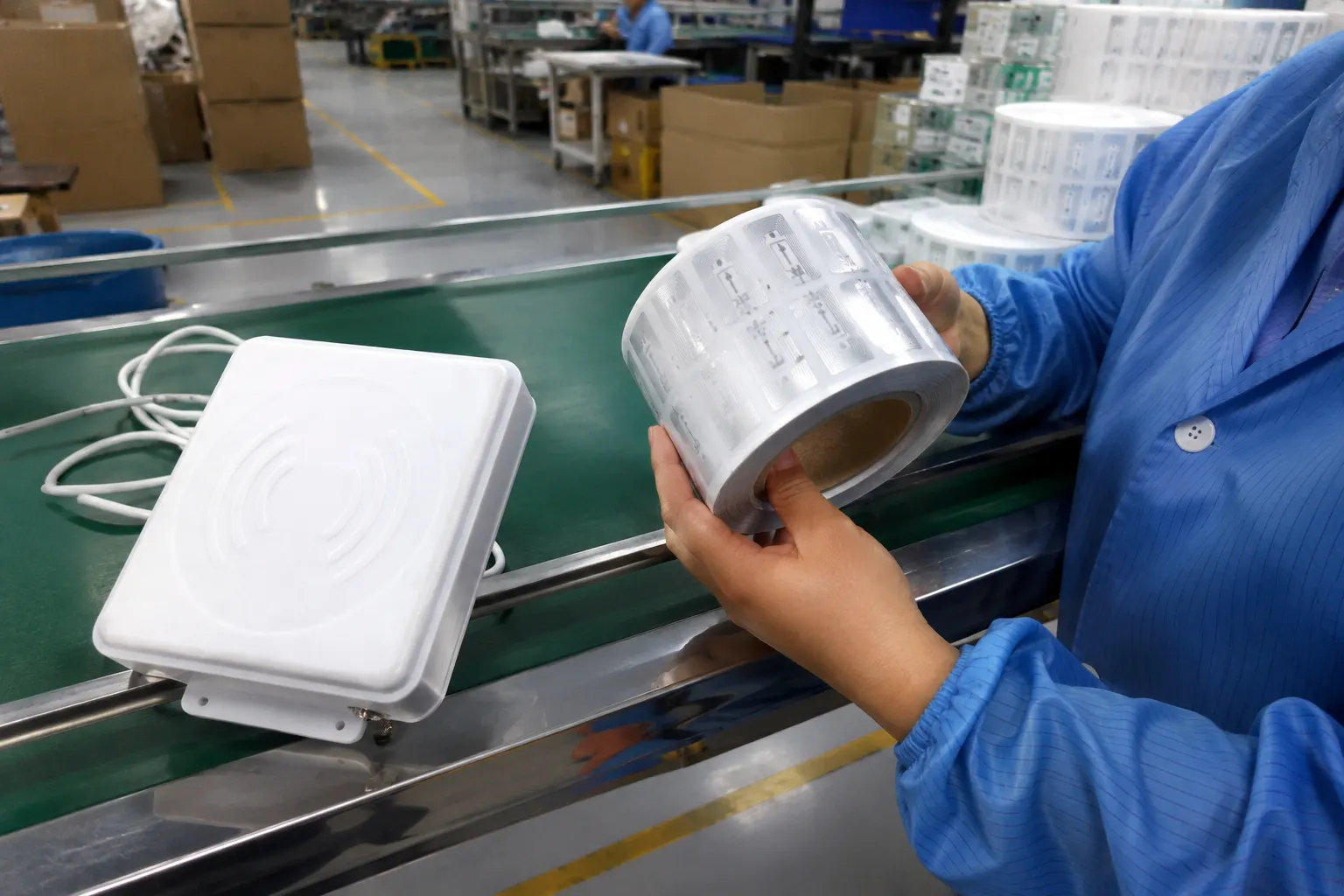 Diagram of how RFID works