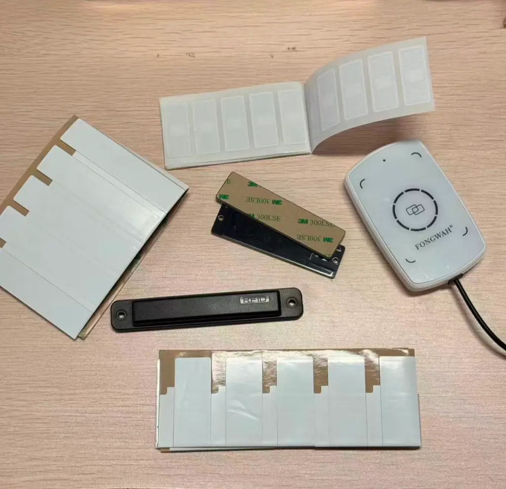 person measuring rfid read range