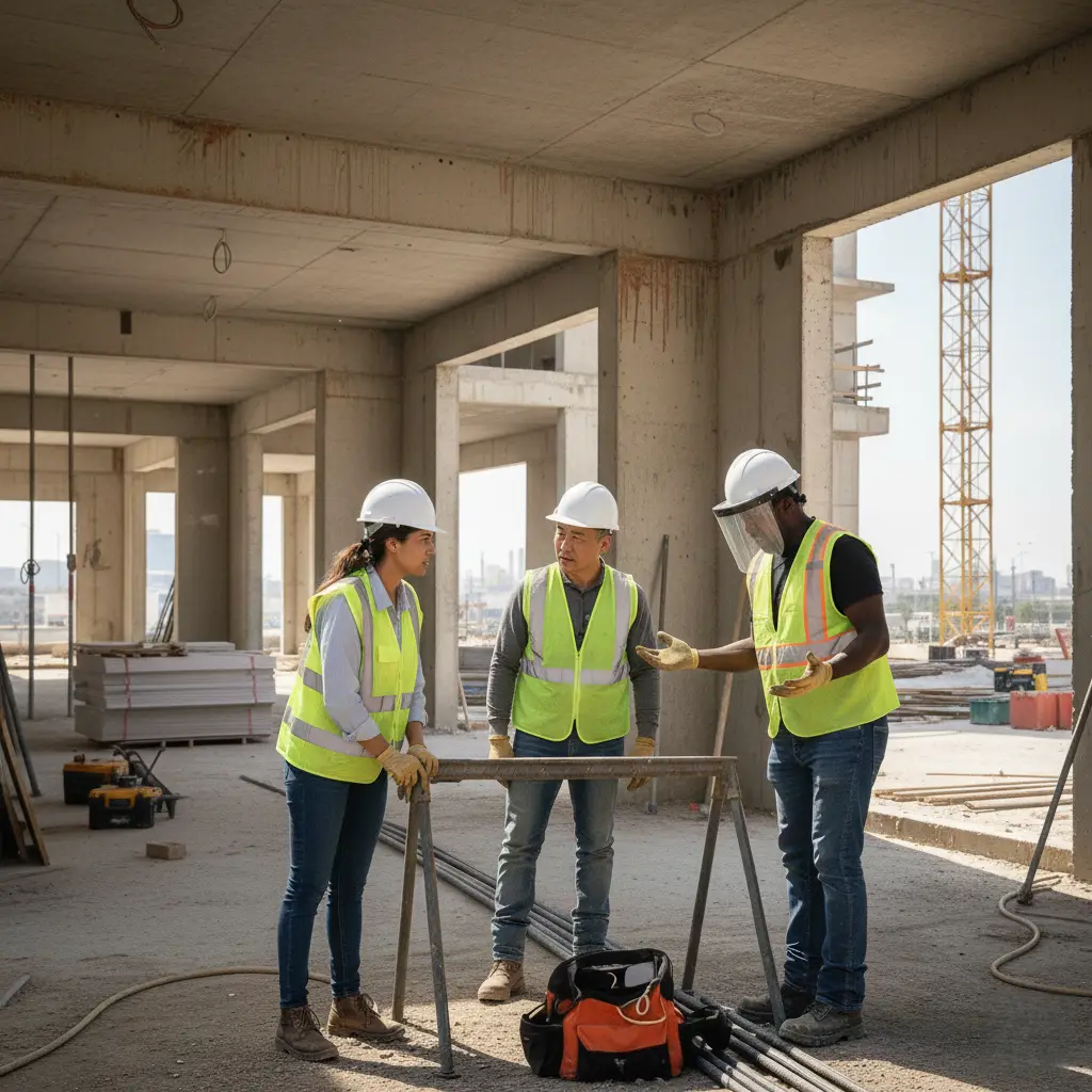 Rugged RFID tags on construction drill