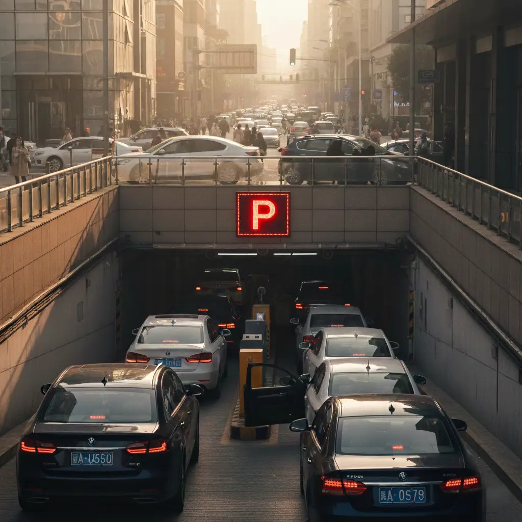 Automated vehicle entry gate with RFID reader