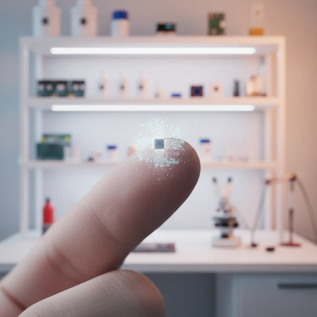 How does RFID chip miniaturization impact smart wearable design?