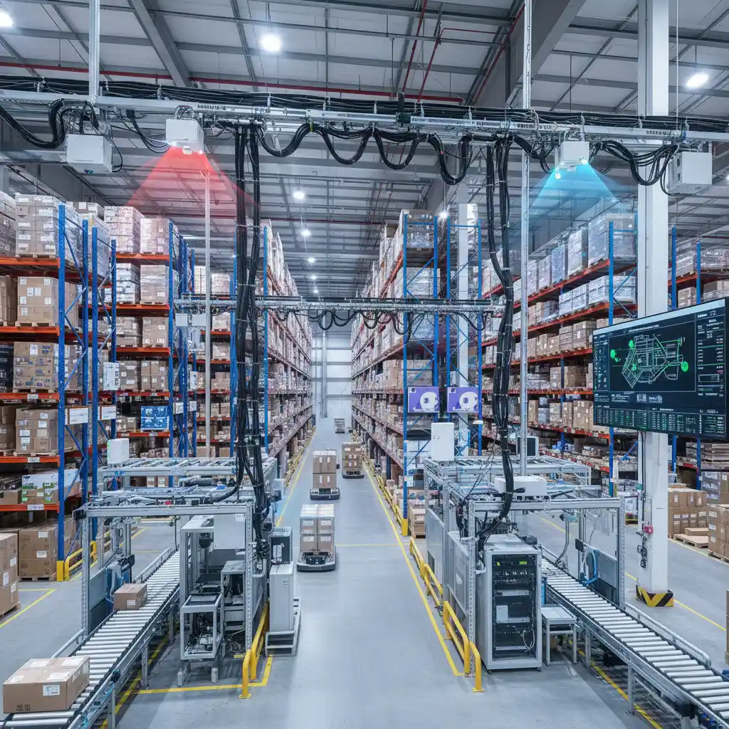 How do RFID reader antennas impact large-scale deployment performance?