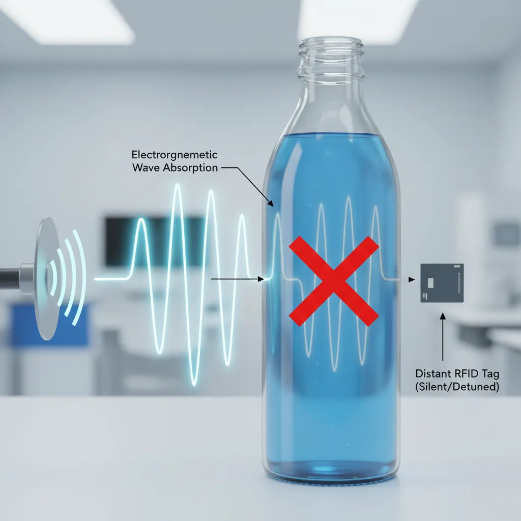 RF energy absorption by liquid diagrams