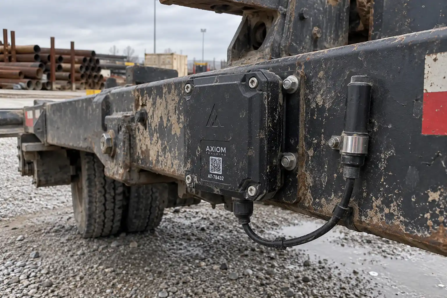 Active RFID vehicle and asset tracking in an industrial yard