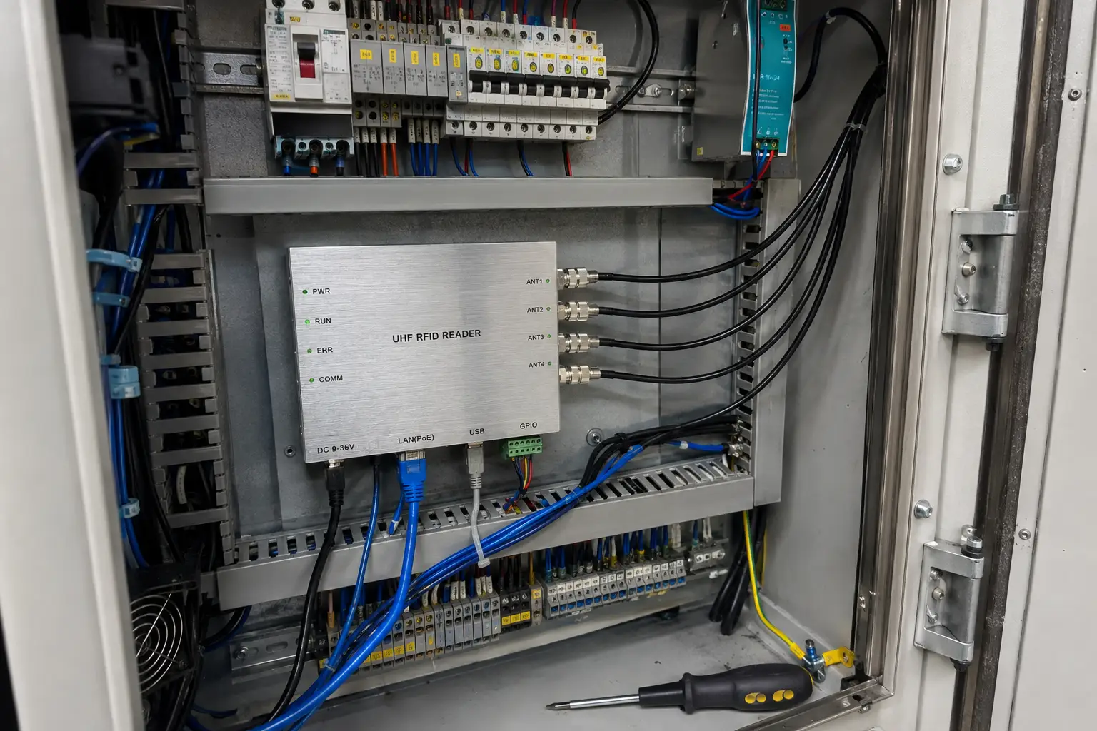 RFID integration and cabling setup