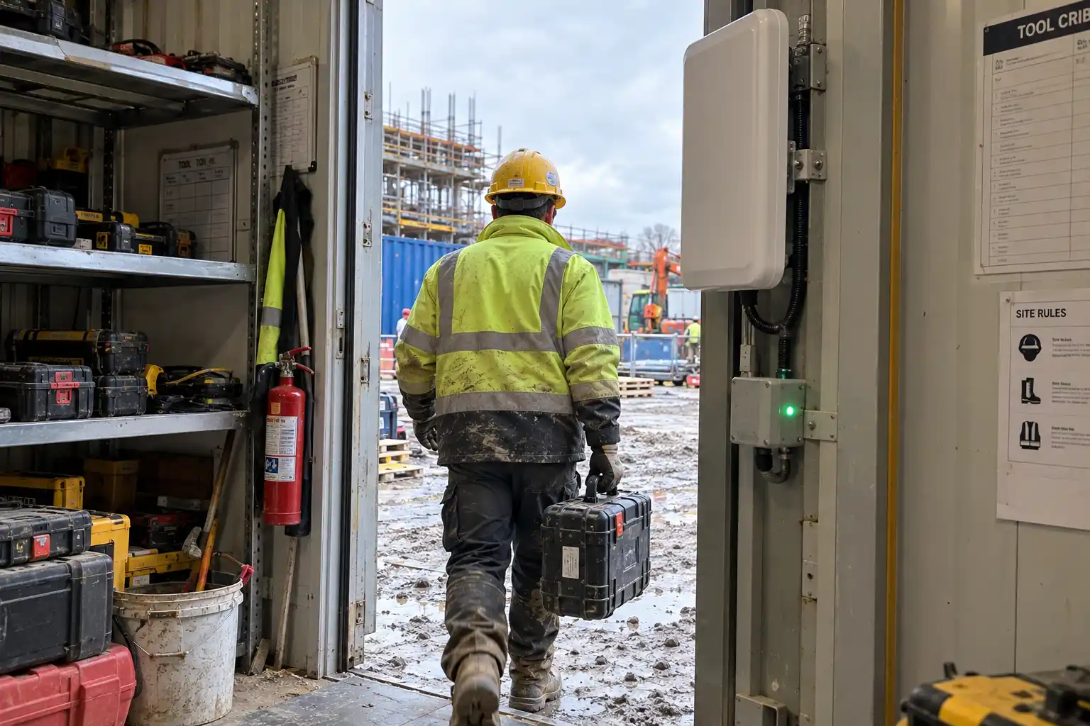 RFID tool checkout and unauthorized removal alert system