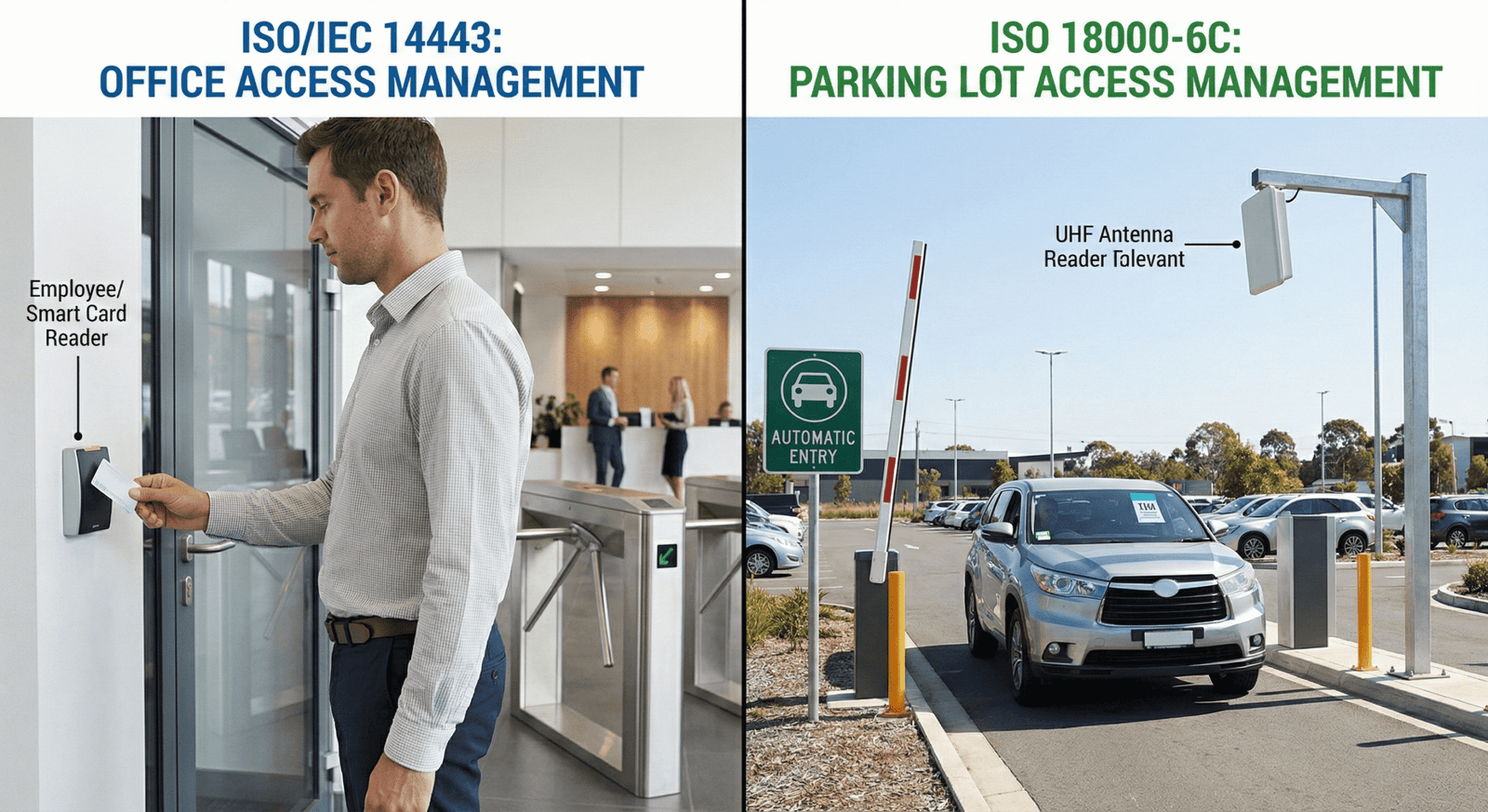 ISO 14443 vs ISO 18000-6C comparison