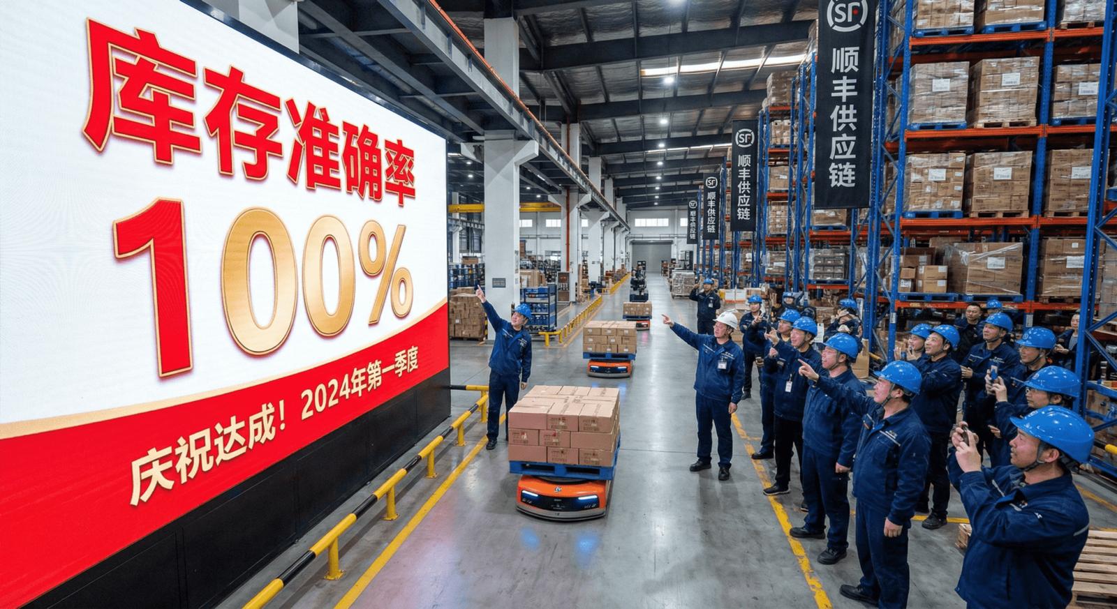 screen displaying 100 percent inventory accuracy