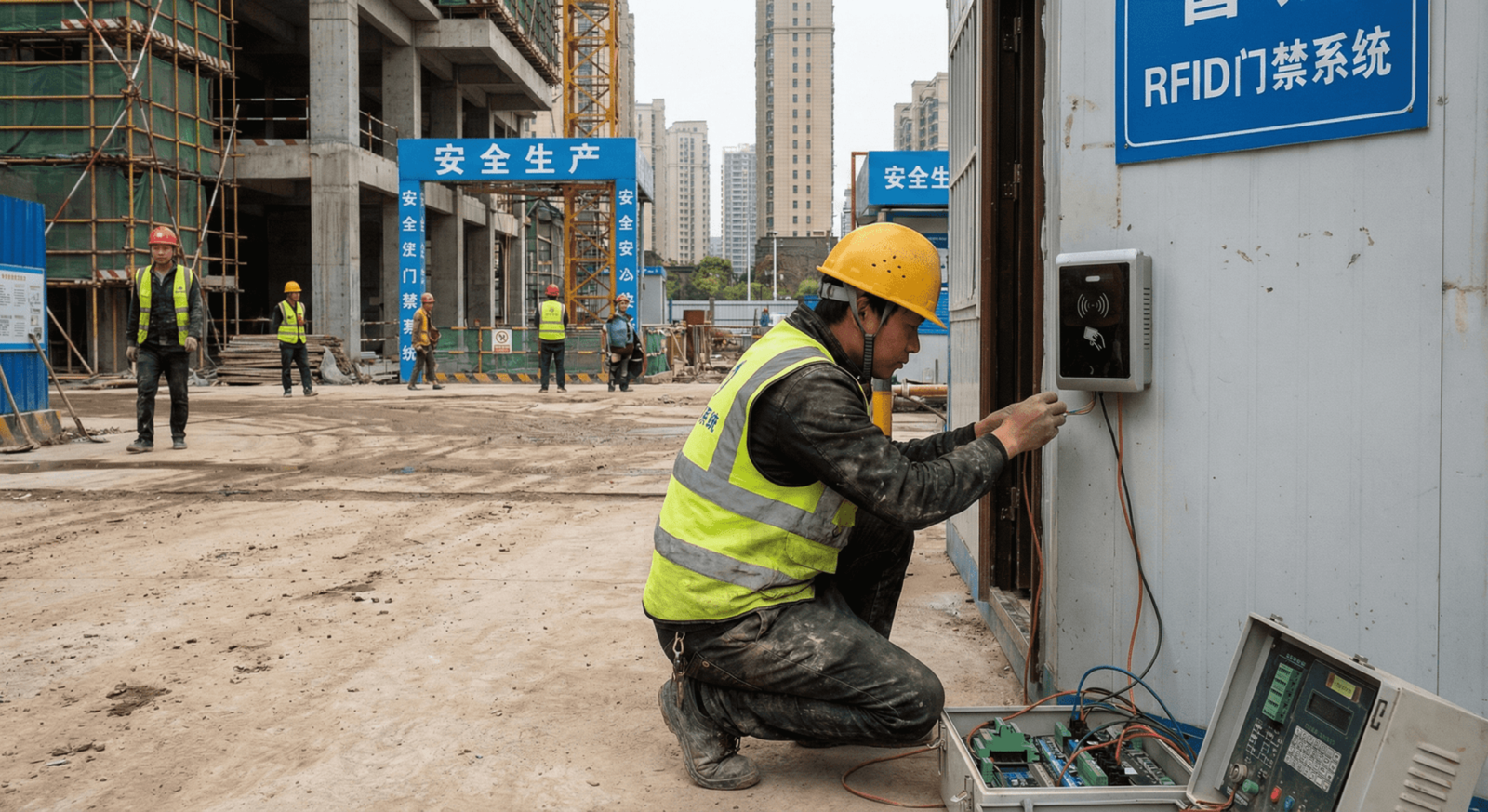 RFID Access Control Wiring Diagram example