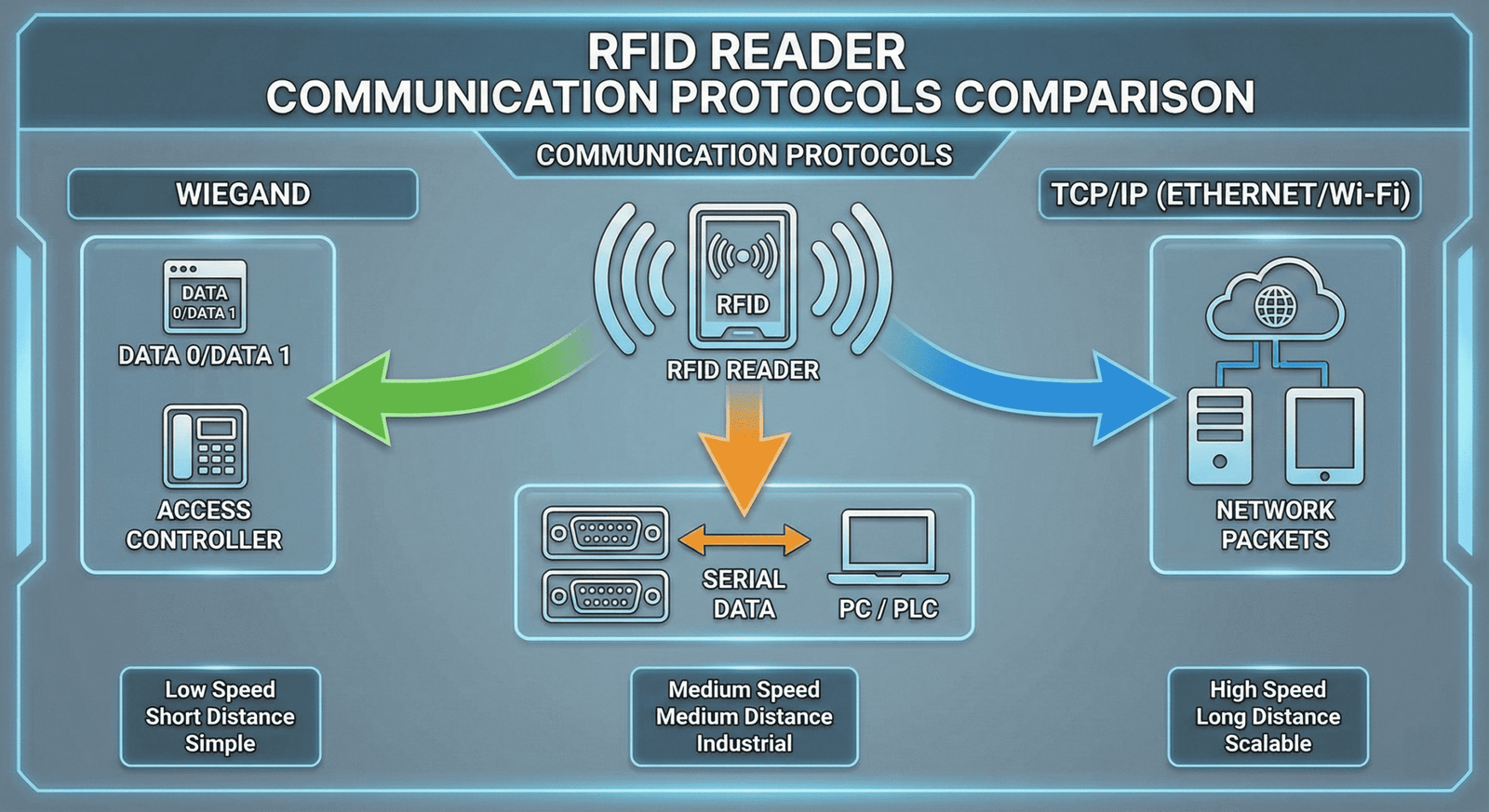 RFID reader communication protocols comparison
