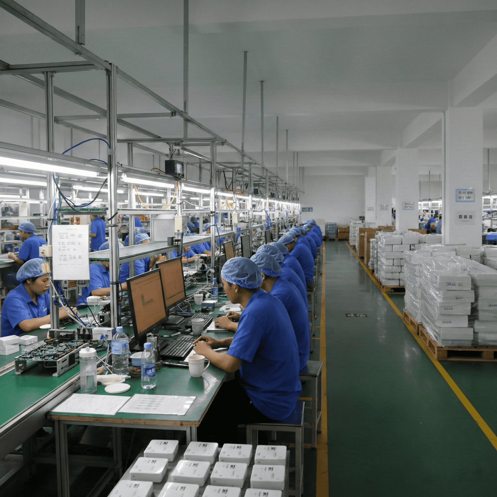 High-performance RFID reader manufacturing on Fongwah OEM production line, illustrating direct sourcing capabilities.