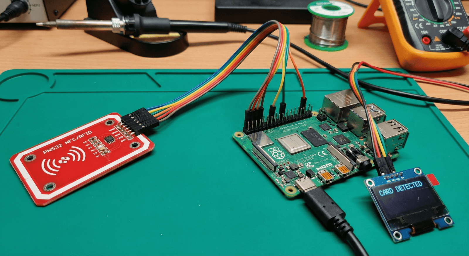 Wiring diagram for RFID reader