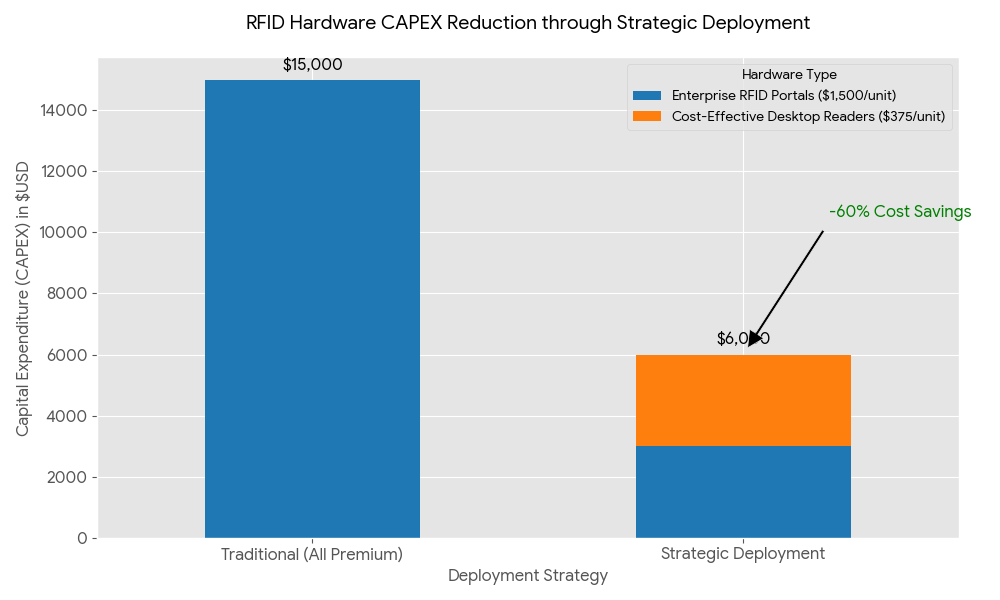 cost of an RFID reader hardware CAPEX