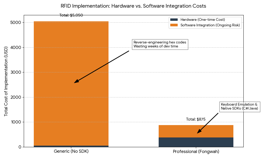 RFID cost of implementation SDK integration