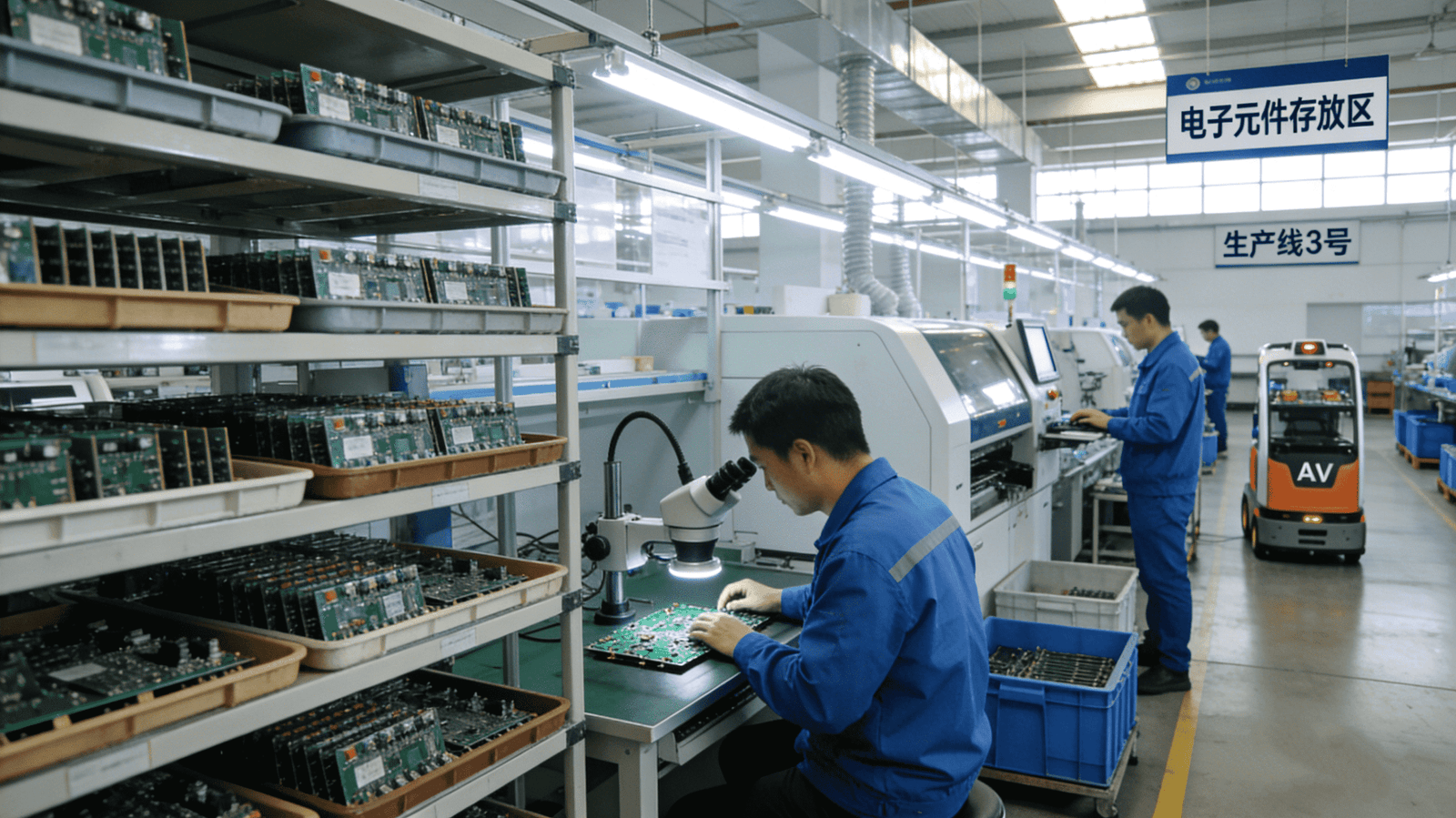 RFID reader manufacturing factory supply chain