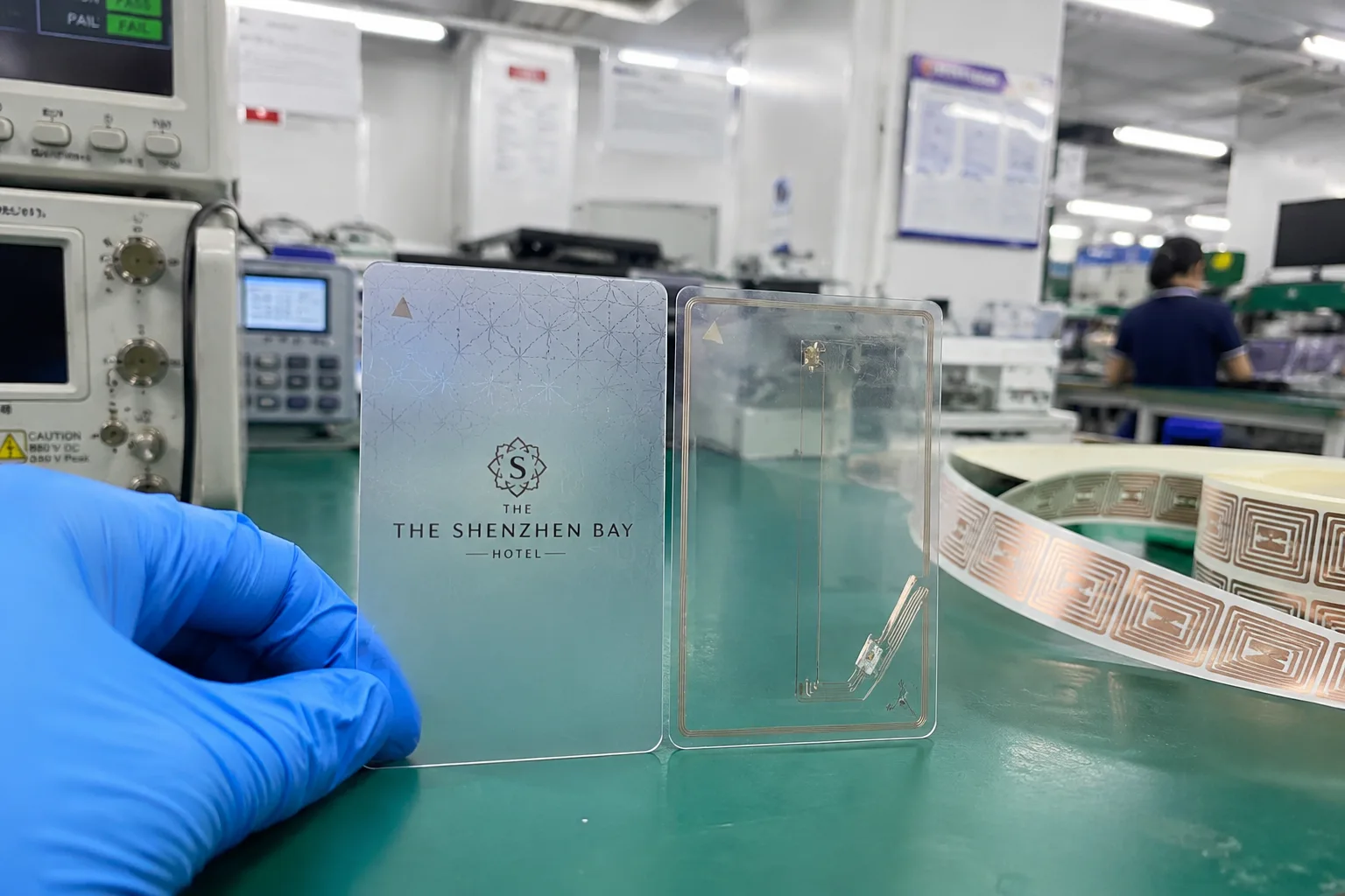 RFID hotel key card manufacturing facility